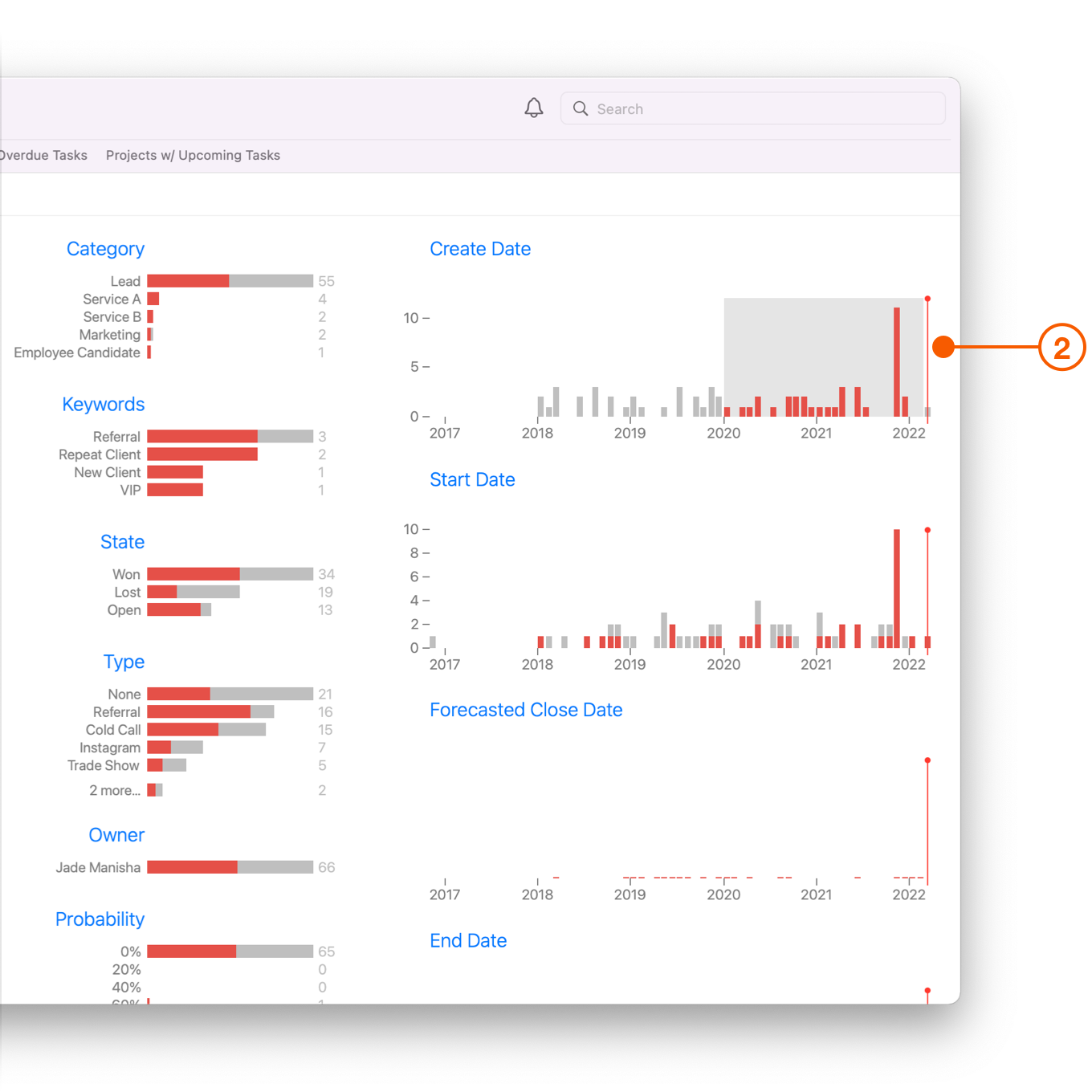 Insight View selecting Date field