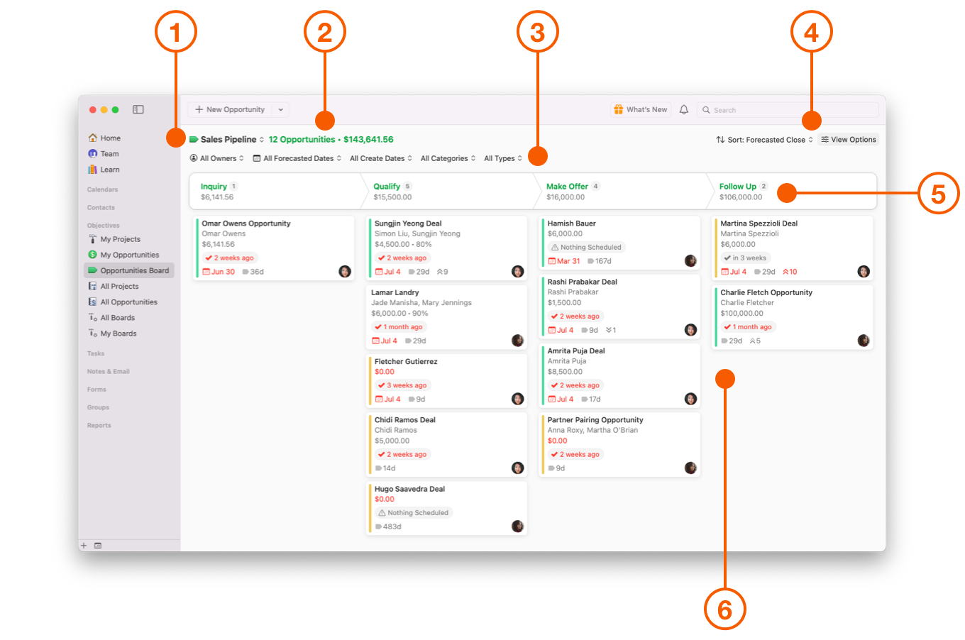 Opportunities Board Overview on Mac