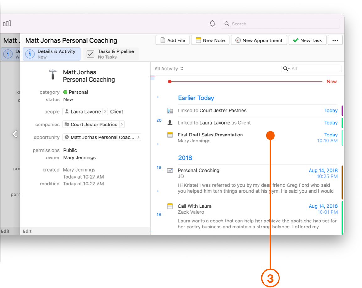 New Project Activity and Linking