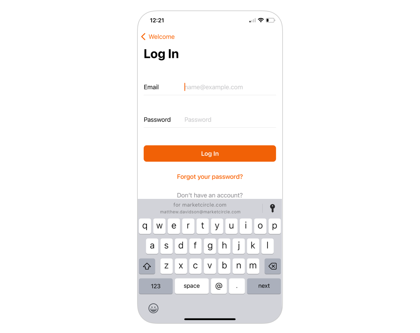 Using passkey on iPhone and iPad